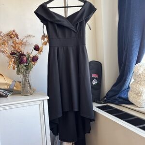 Knee length black dreas